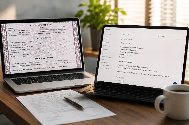 Traduction de documents d’immigration  in Montréal